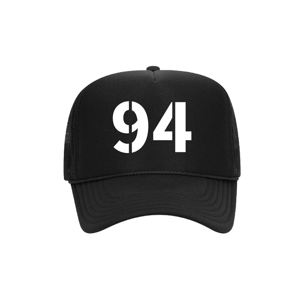 94 Stencil Foam Trucker Hat - Black