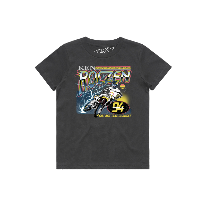 Speedway Youth Tee - Charcoal