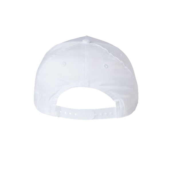 Signature Rubber Patch Rope Hat - White