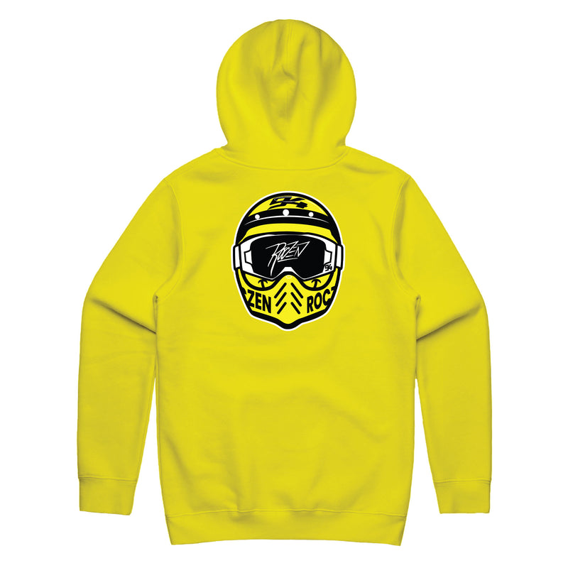 Helmet Smiley Hoodie - Yellow